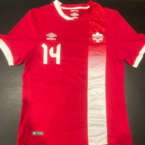 CANWNT NWSL Chicago Red Stars Melissa Tancredi Umbro Olympics jersey - Picture 1 of 3